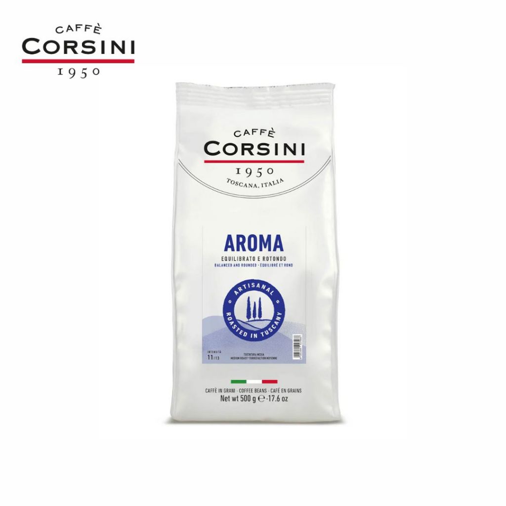 Aroma | Arabica and Robusta blend | Bean coffee 500g | Corsino Corsini