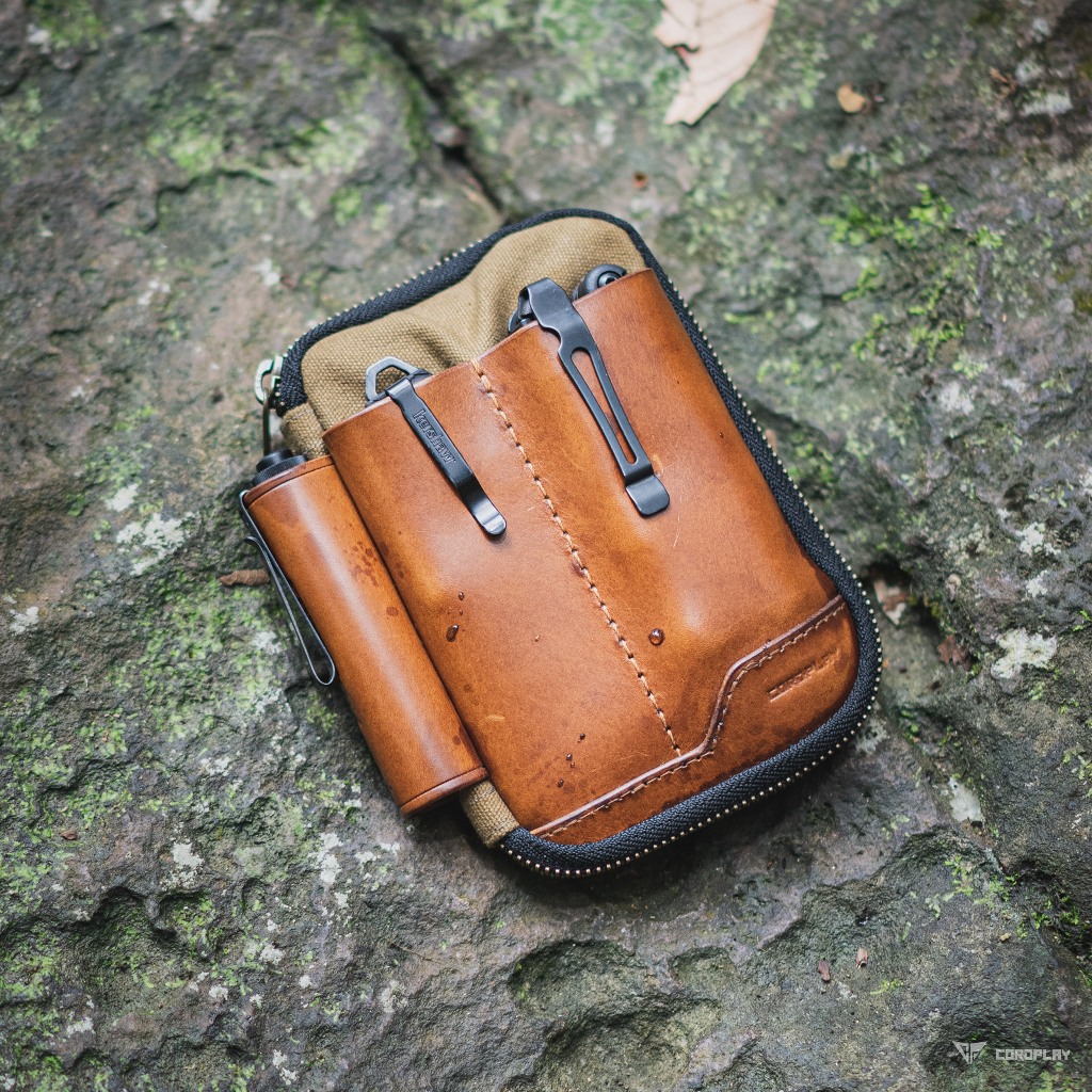 CORD 006 LEATHER x CANVAS POUCH WALLET กระเป๋าสตางค์ EDC