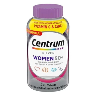 วิตามินรวมสำหรับผู้หญิง วิตามินรวมสำหรับผู้ชาย Centrum Silver Women Men 50+ Multivitamins275Tablets
