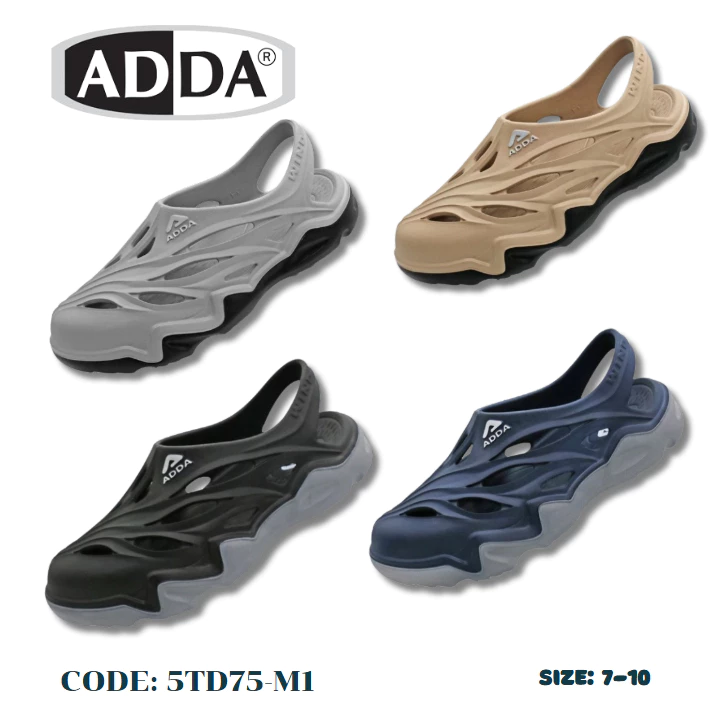 adda รุ่น 5TD75-M1 รองเท้าแตะรัดส้นผู้หญิงผู้ชายรองเท้าหัวโตรองเท้าเดินป่าผลิตจากวัสดุEVAพร้อมส่งทุกไซส์