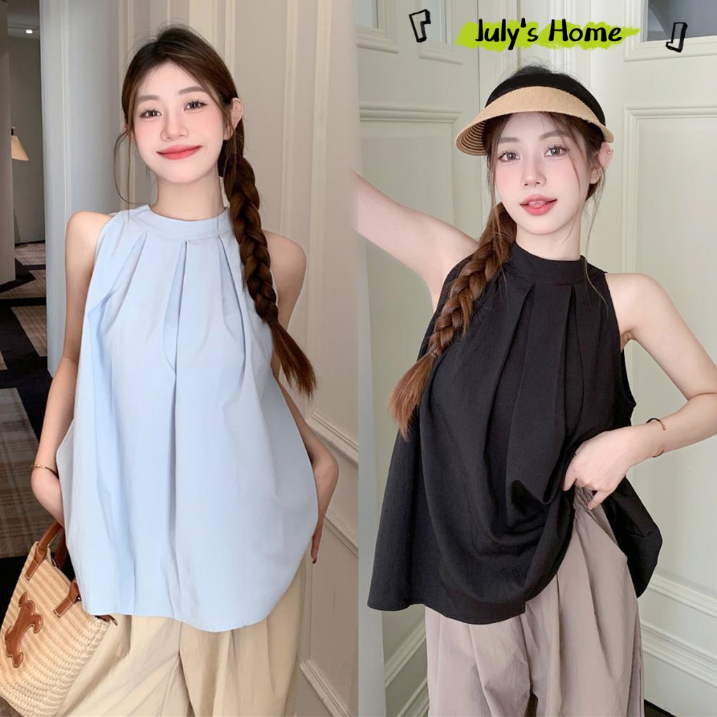 เสื้อกล้าม เสื้อกล้ามแขนกุด สีพื้น สไตล์เลซี่ ใส่เที่ยวเก๋ๆ#J2379