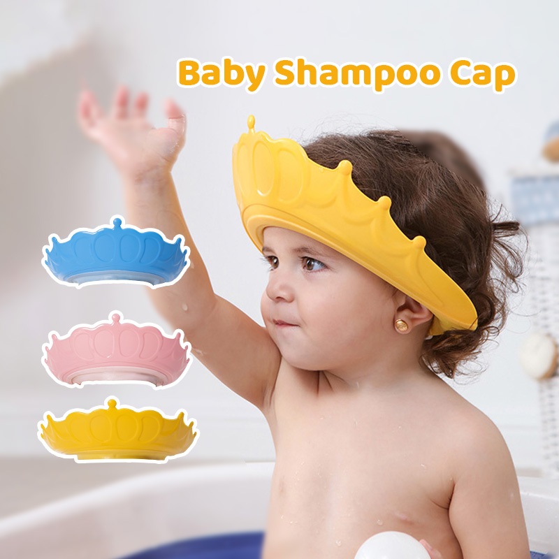 หมวกอาบน้ำเด็ก วัสดุ PP/TPE หมวกสระผมเด็ก ป้องกันน้ำเข้าตาและห