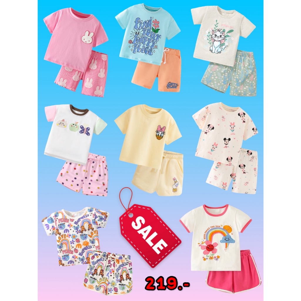 ⚡️ ลดล้างสต๊อก เหลือ 219.- จากราคา 309.-⚡️⁣ชุด set เสื้อยืด+กางเกงขาสั้น ใส่สบาย งานคุณภาพ