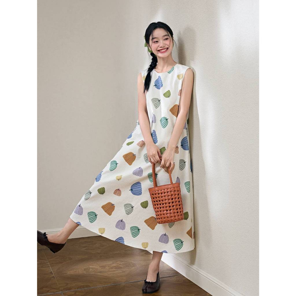 [Preorder] KUOSE : Sleeveless Pumpkin Dress