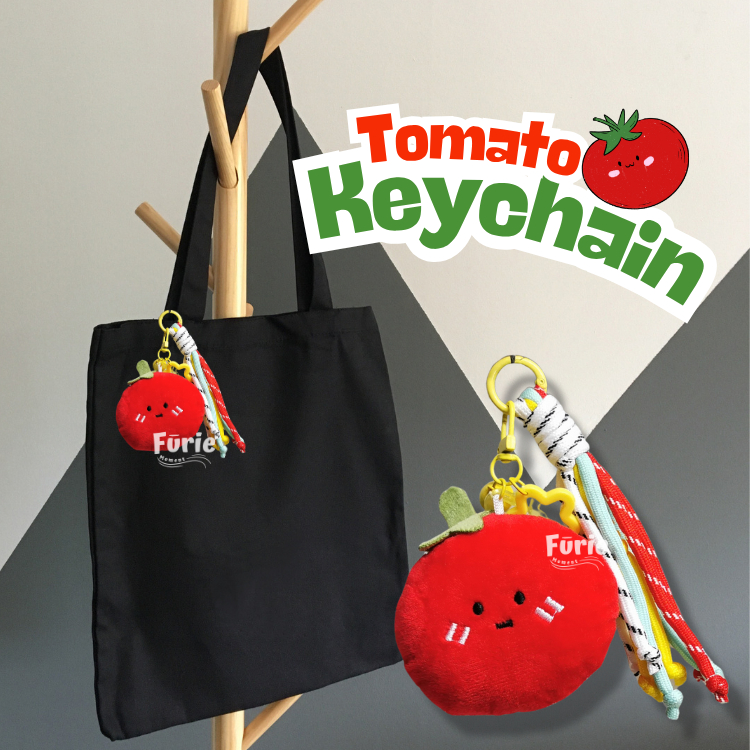 พวงกุญแจมะเขือเทศถักเชือก – Tomato Keychain 🍅