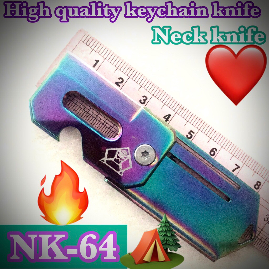 High quality keychain and neck knife NK-64 for collection and use cutting