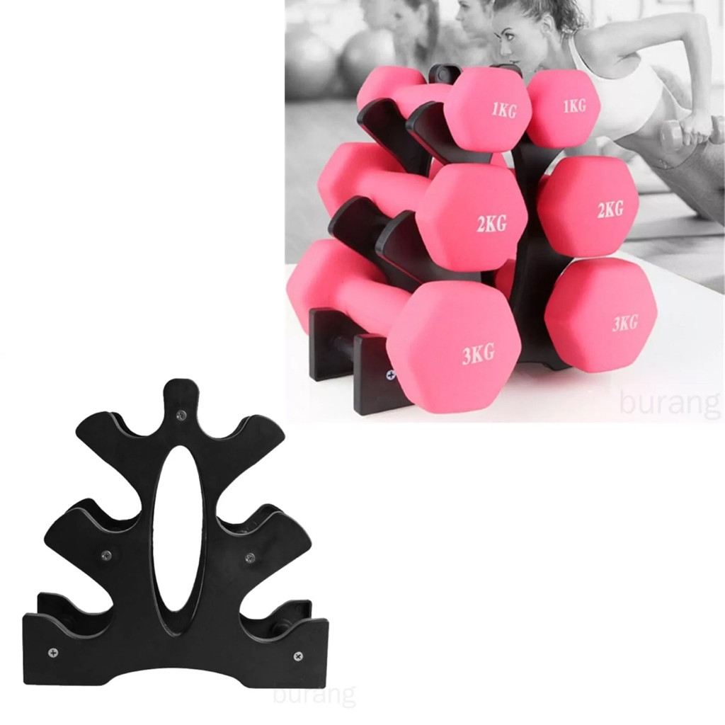 ชั้นวางดัมเบล 3 ชั้น Stand Home Office Gym Dumbell Weight Rack ชั้นวางดัมเบล 3 ชั้น Stand Home Offic