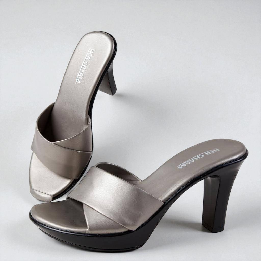 รองเท้าส้นสูง pu 4" งานไทย งานแฮนด์เมด