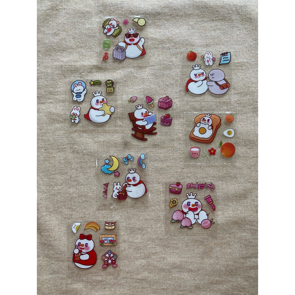 ชุดสติกเกอร์              mixue              ตามภาพ