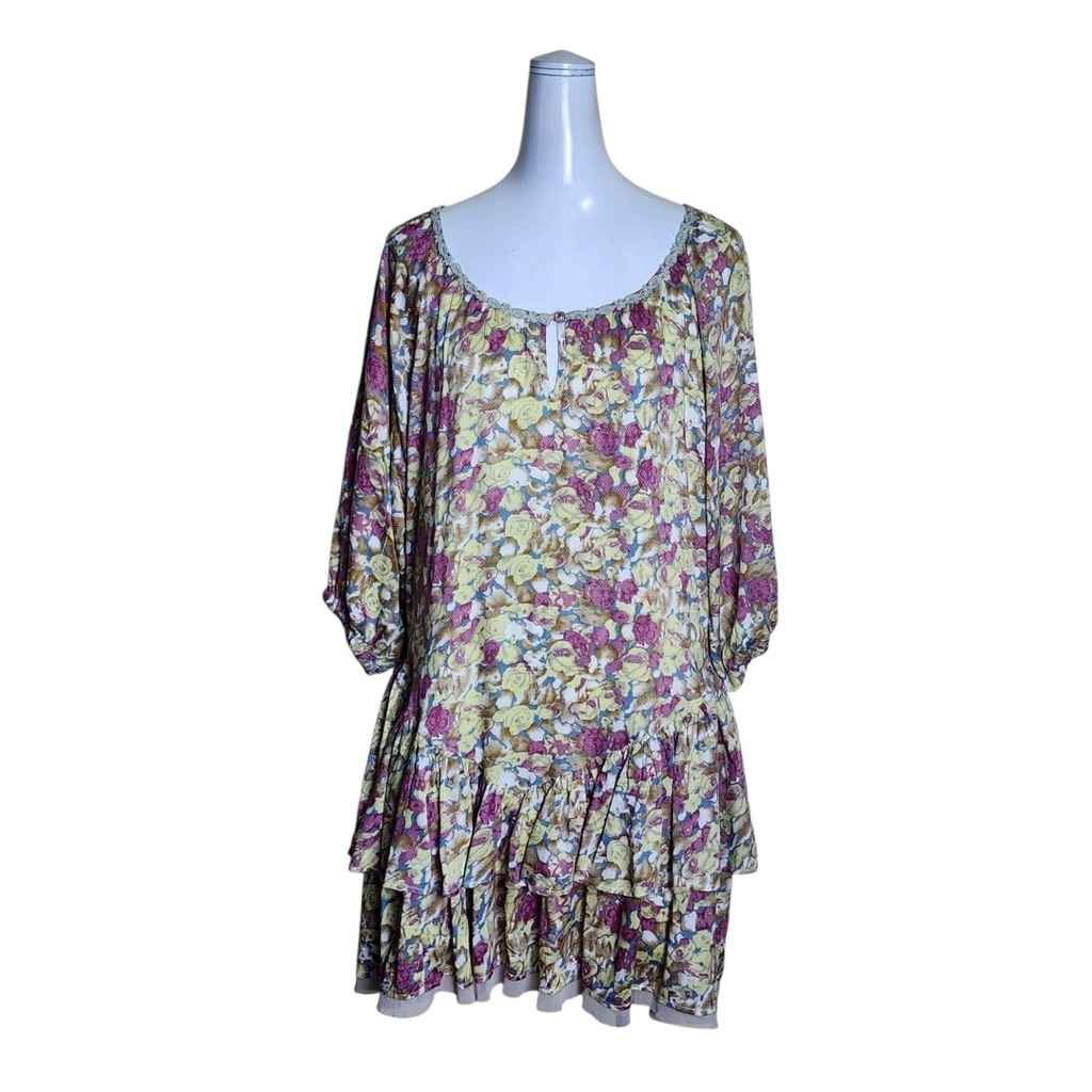 💥axes femme เดรสคอกลมกว้าง