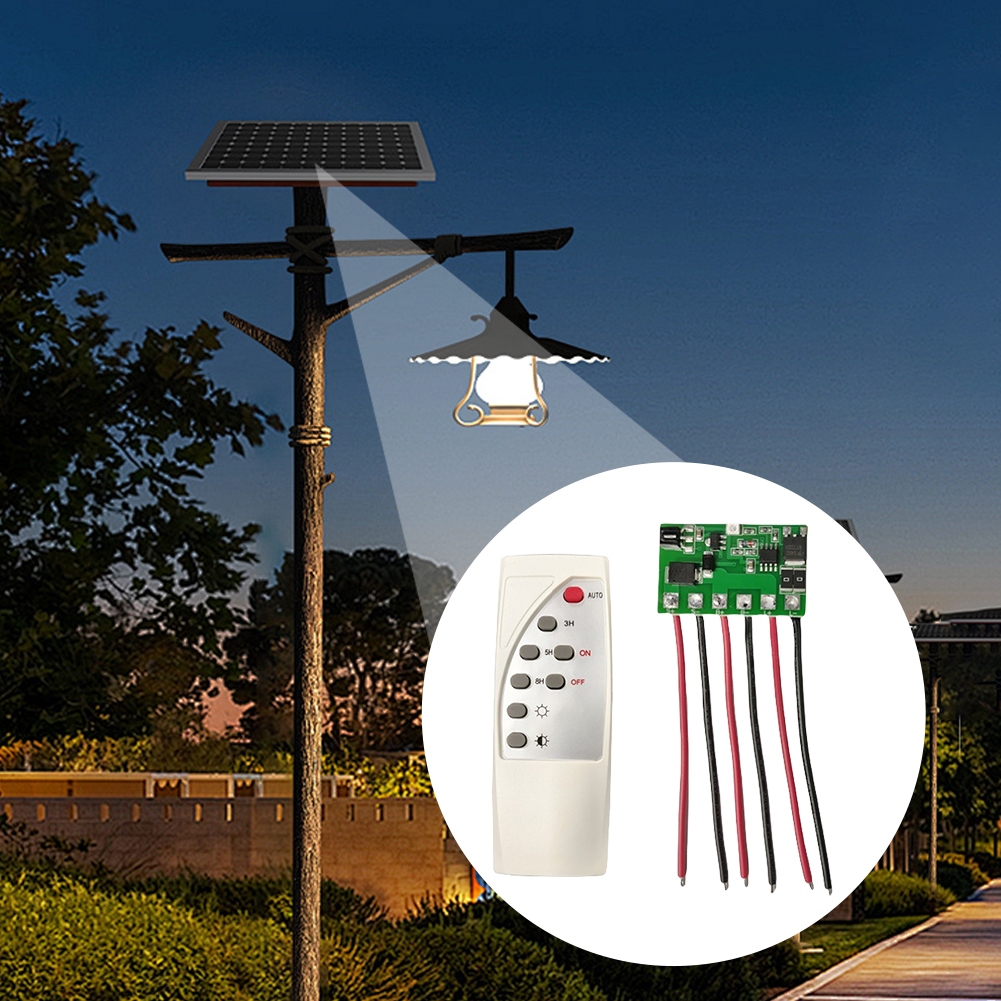 วงจรควบคุมเปิดปิดไฟอัตโนมัติ 3.2V-28V/10A ควบคุมพลังงานแสงอาทิตย์ พร้อมรีโมท - รูปที่ 7