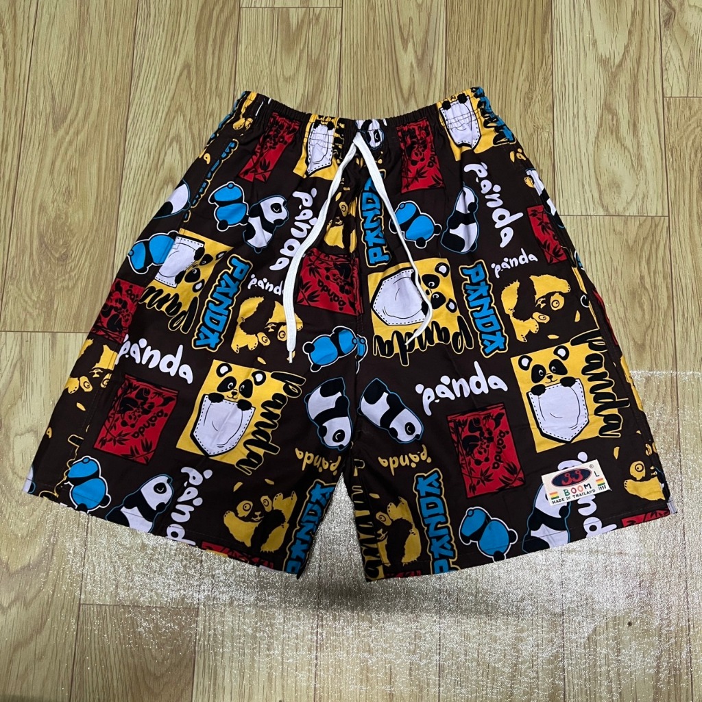 กางเกง ขาสั้น M L ลาย หมูเด้ง ฮิปโป ลายใหม่สุด ลายยอดฮิต - รูปที่ 5