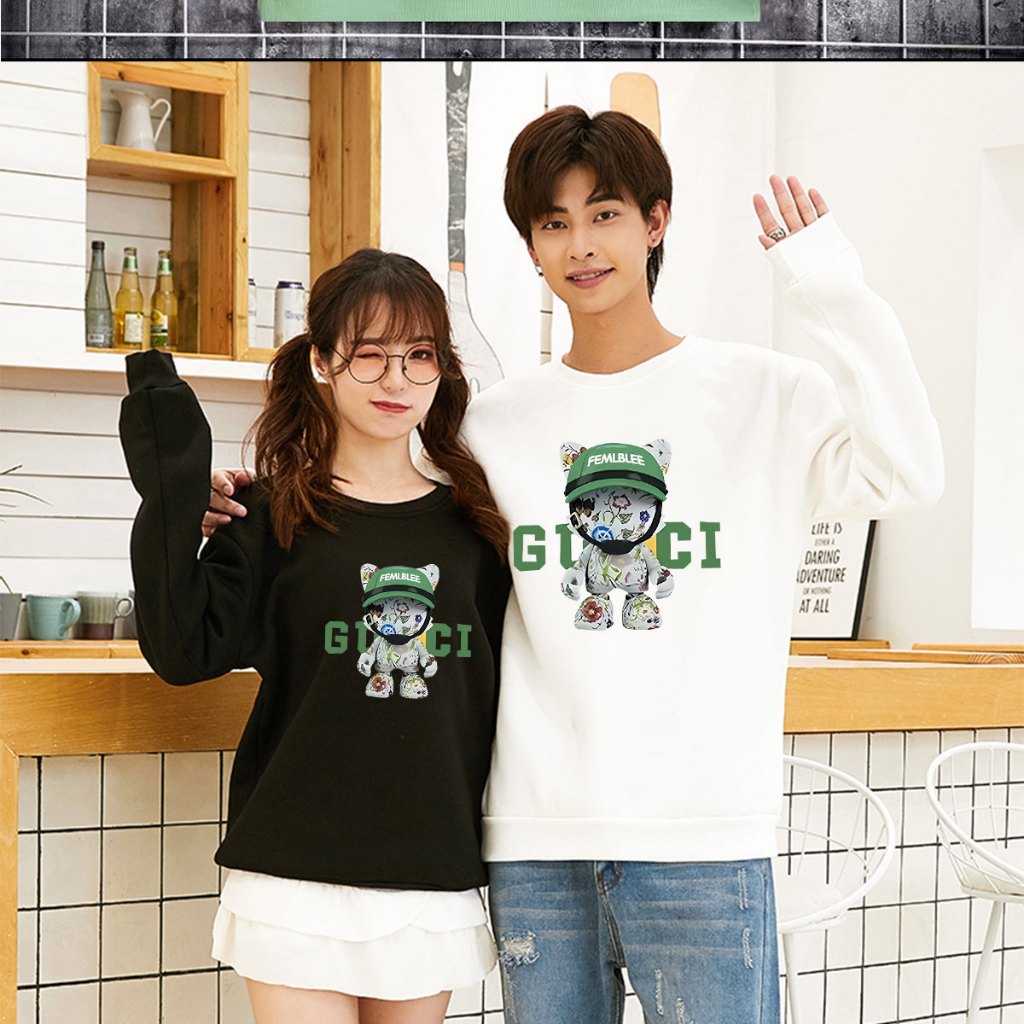 ⭐ BK-1310-O⭐เสื่อแขนยาวคอกลม ลายการ์ตูนน่ารัก เสื้อกันหนาวแฟชั่นเกาหลี ใส่ได้ทุกฤดู สีไซส์ครบ ปลีกแล