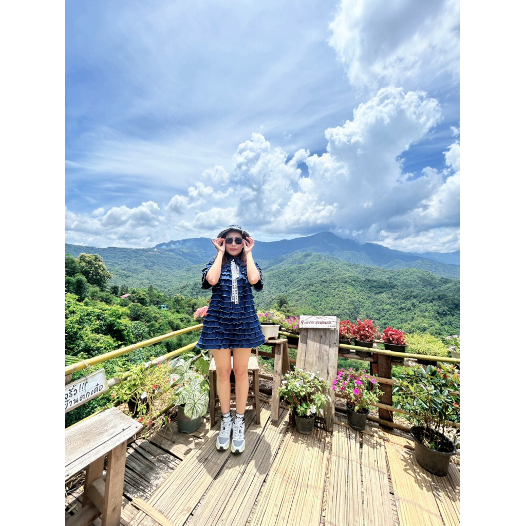 Widelia @ Real Jumpsuit จั้มสูททรงปล่อย ขาสั้น size S มือสอง