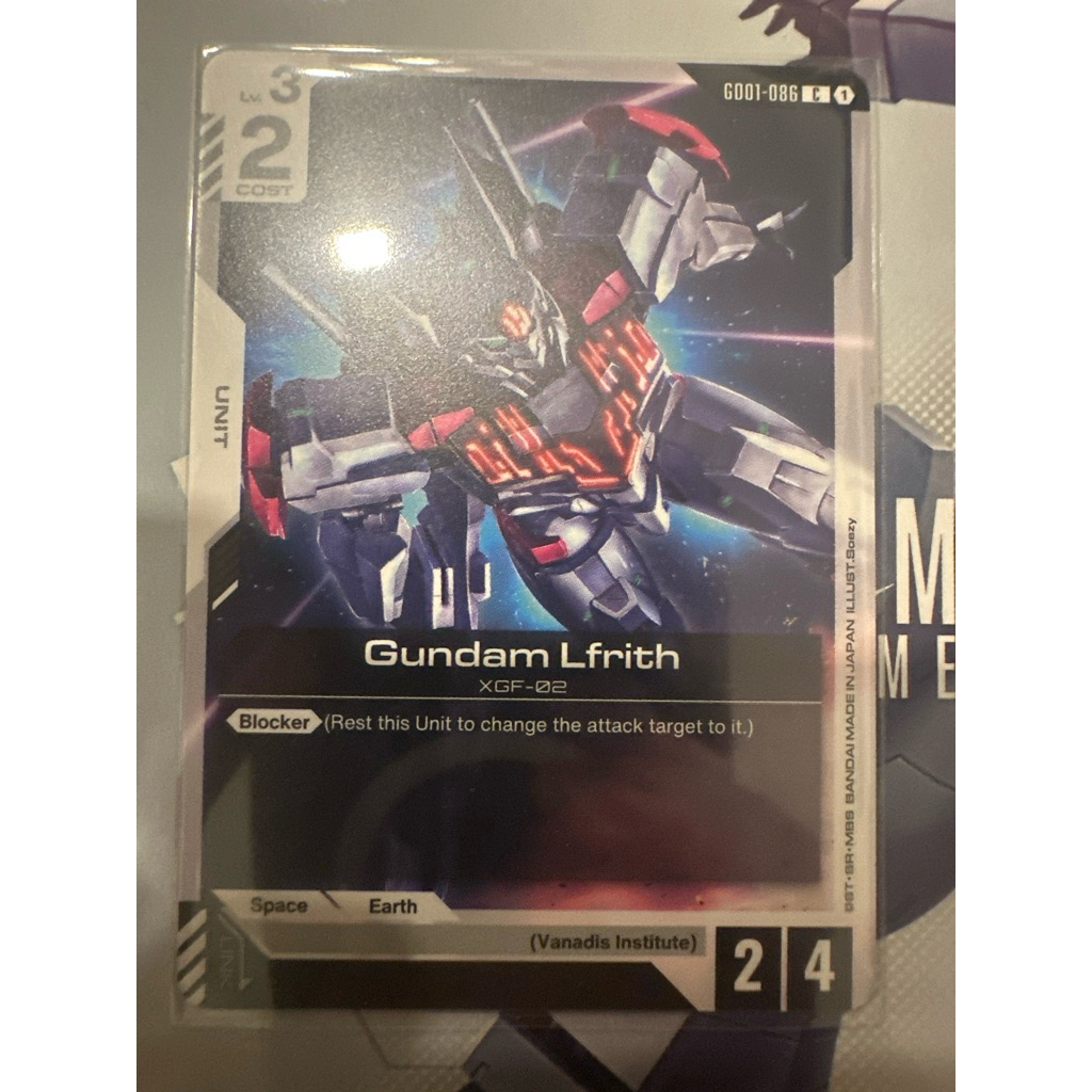 Gundam Lfrith GD01-086 การ์ดระดับ C Gundam Card Game [ENG]  ของแท้ จากชุด Newtype Rising ภาษาอังกฤษ