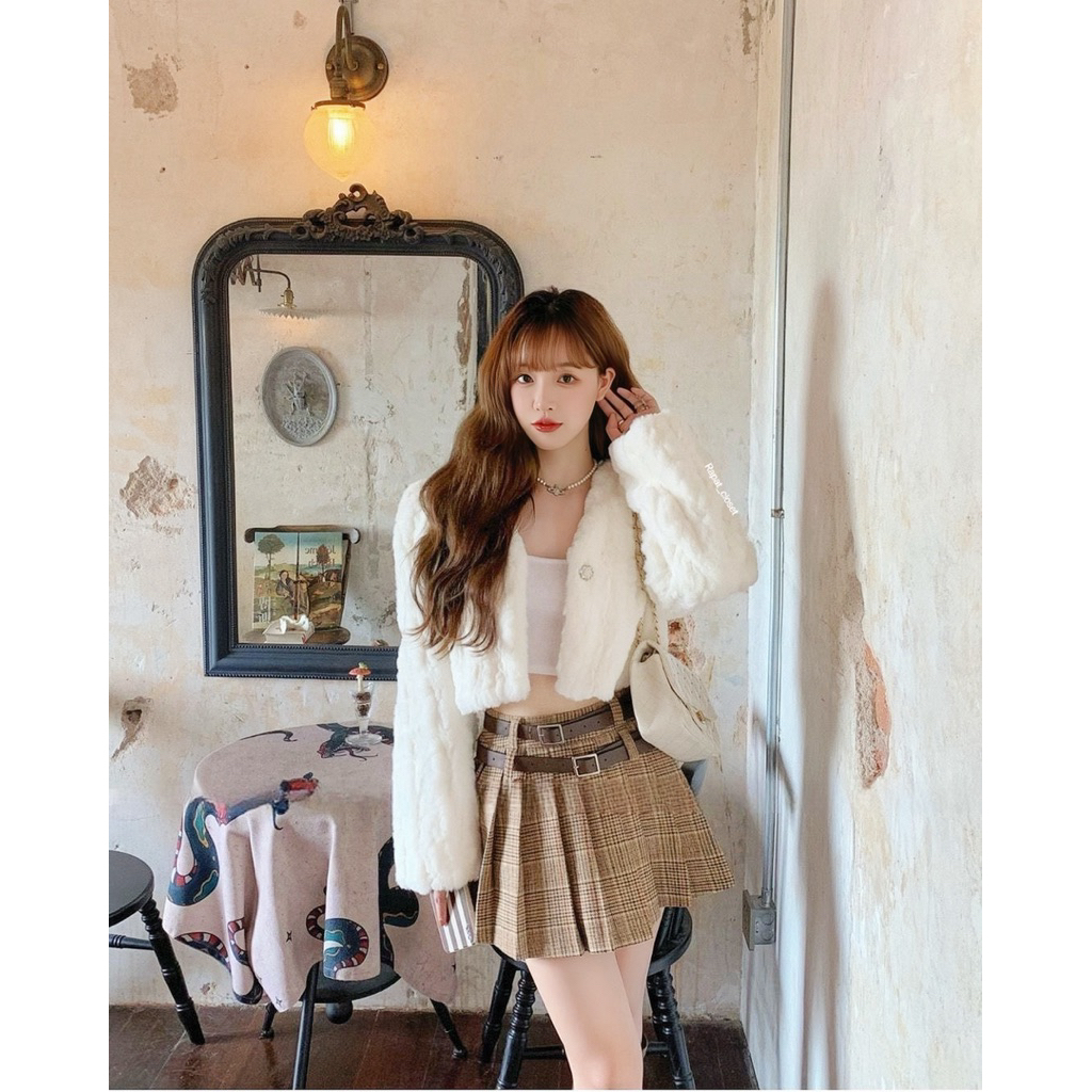 Rapat_closet 🦢Marry Fur🦢พร้อมส่ง เสื้อกันหนาว เสื้อโค้ท เสื้อขน - รูปที่ 6