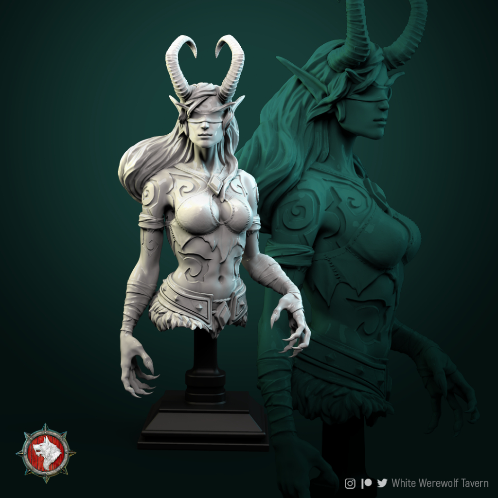 Demon Hunter Bust Figure