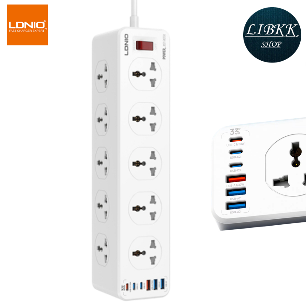 LDNIO ของแท้100% LDNIO SC10610 มีสินค้าลอกเลียนแบบจำนวนมาก โปรดเปรียบเทียบก่อนซื้อLDNIO