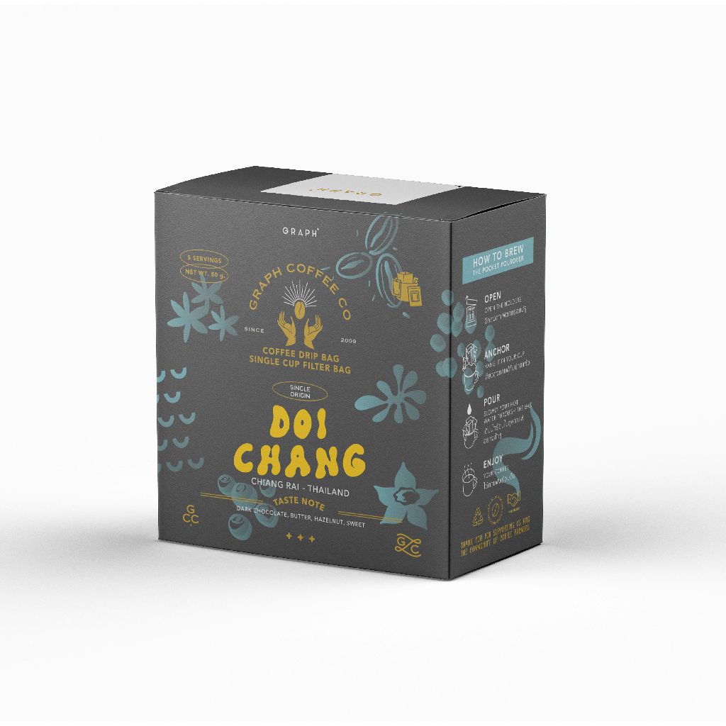GRAPH |  กาแฟดริปดอยช้าง COFFEE DRIP BAG - DOI CHANG