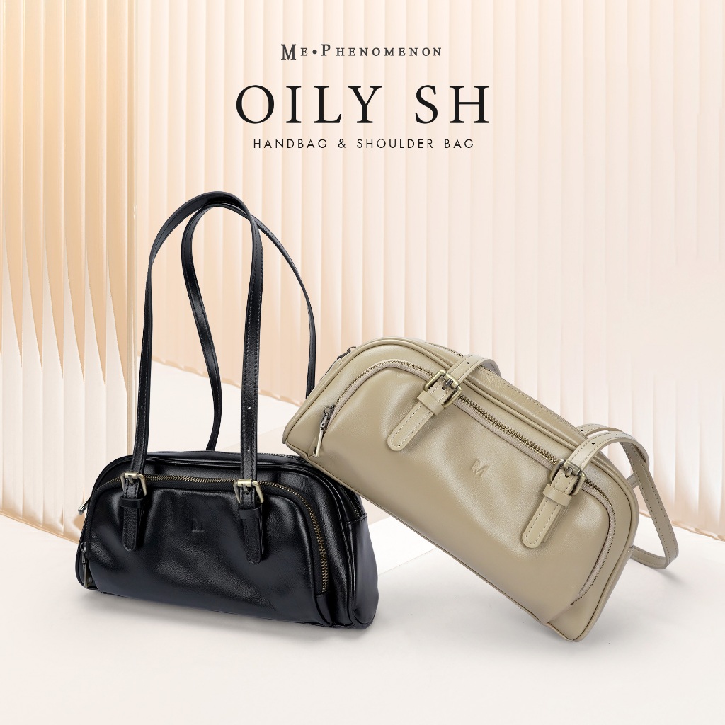 กระเป๋าถือ และ สะพายไหล่ หนังแท้ Me Phenomenon - Oily Sh