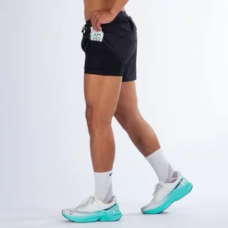 TRAINING LAB TL5" COMPRESS SHORTS (2 in 1) 25121 กางเกงวิ่ง รุ่น 5 คอมเพรส น้ำหนักเบา แห้งเร็ว ใส่สบาย