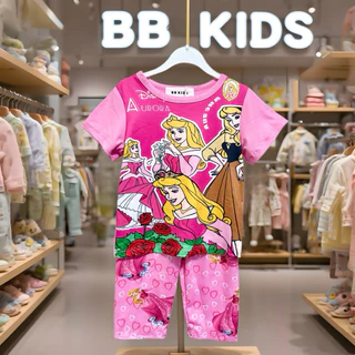 🌷ชุดเซ็ตเด็ก BB Kids เสื้อ+กางเกง 4 ส่วน ผ้าเกรดพรีเมี่ยม เด้ง นิ่ม เย็น ใส่สบาย ชุดเด็กผู้หญิง เสื้อผ้าเด็กผู้หญิง