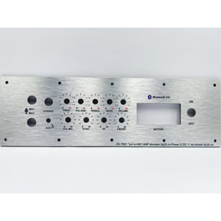 เพลทลำโพงบูลทูธZK-TB21 ไม่ย้าย+ปรีไมค์Amp ช่องเพลท5*25cm วัต…