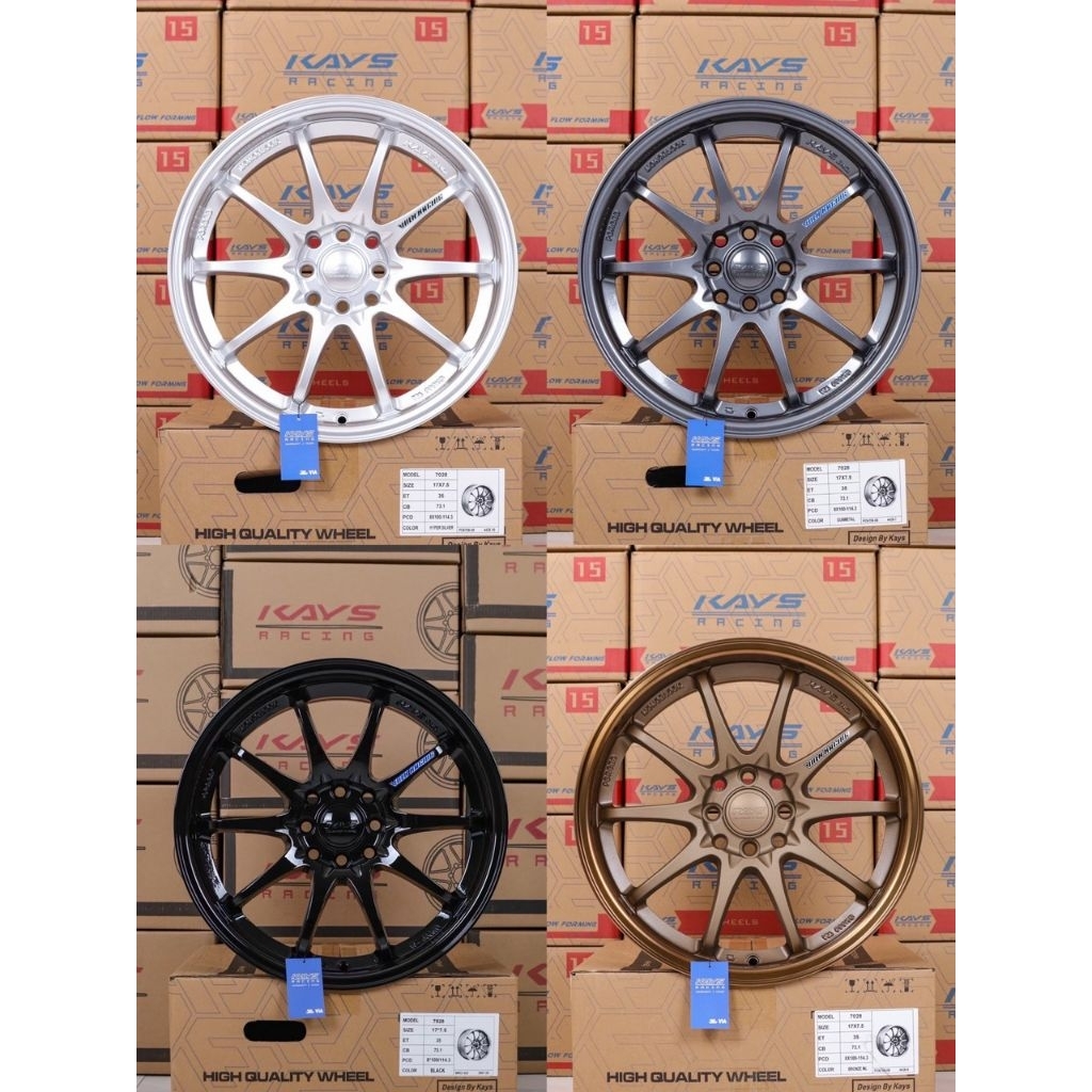 ล้อCE28. ขอบ17x7.5. ET35. PCD 10รู100/114.3 (งานKAYS)🏁
