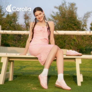 Corolla Shoes รองเท้าแฟชั่นผู้หญิง ทรงลำลอง ดูดซับแรงกระแทก ต้านเชื้อแบคทีเรีย หนังพียู กันละอองน้ำ
