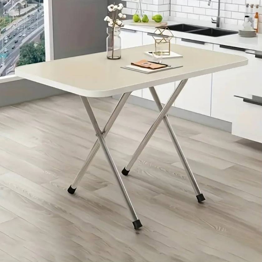 โต๊ะทานข้าว โต๊ะไม้พับได้อเนกประสงค์  โต๊ะพับพกพา โต๊ะพับสี่เหลี่ยม รับประทานอาหาร ที่วางของ สไตล์ มินิมอล   รุ่น 2176