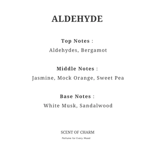 ALDEHYDE 🫧กลิ่นสะอาดคล้ายกลิ่นผ้าลินินที่เพิ่งซักใหม่ 📍*ปรับสูตรใหม่*ll SCENT OF CHARM ll 30 ML