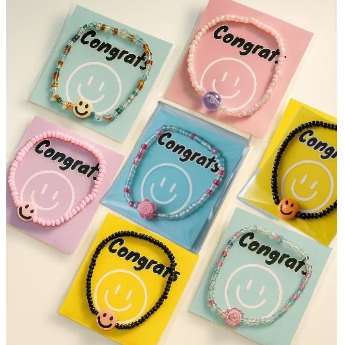 กำไล ของแจกปัจฉิม congrats ของที่ระลึก ของขวัญ พร้อมแพคเกจ