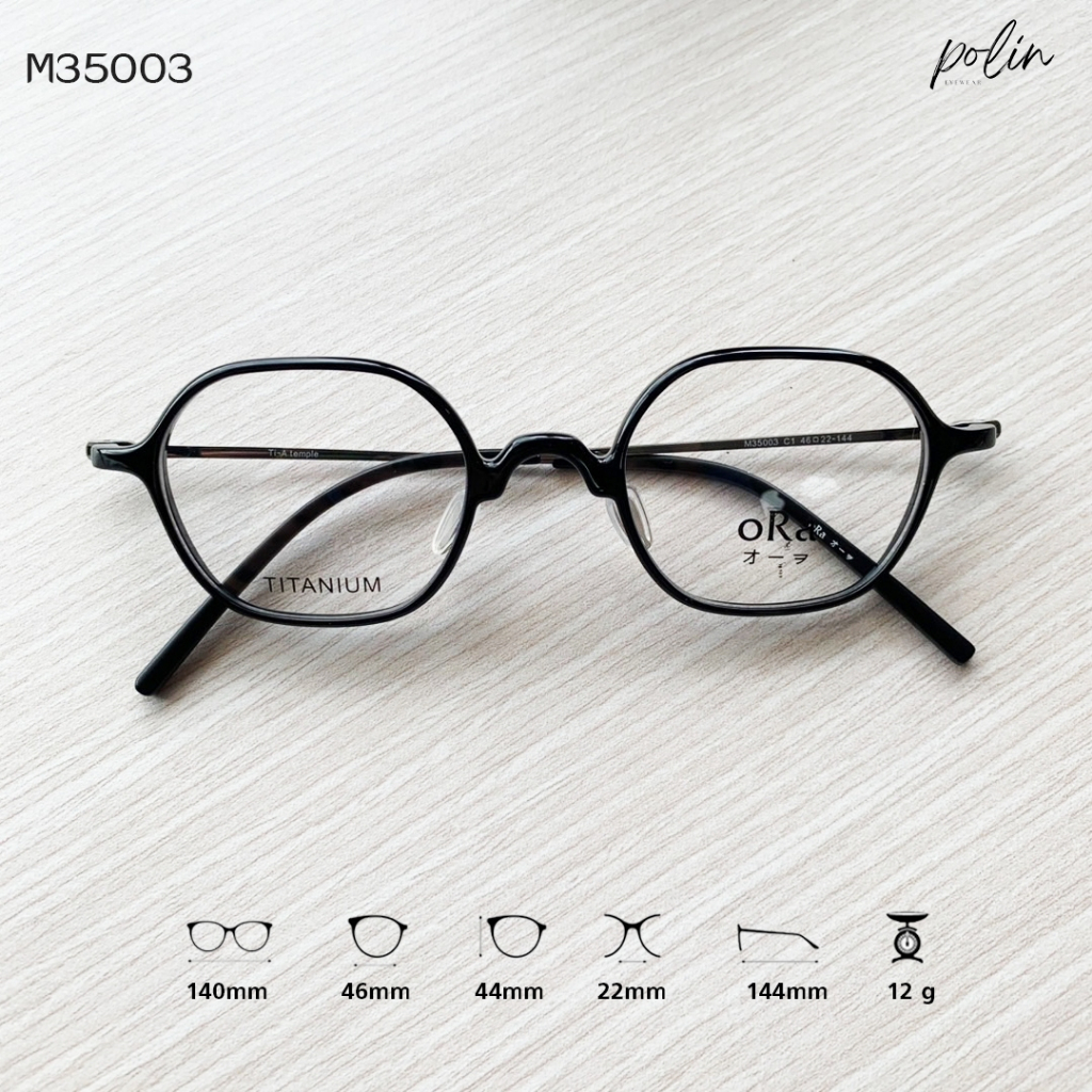 Polin إطار نظارة تيتانيوم oRa ‏M35003 — صورة 5