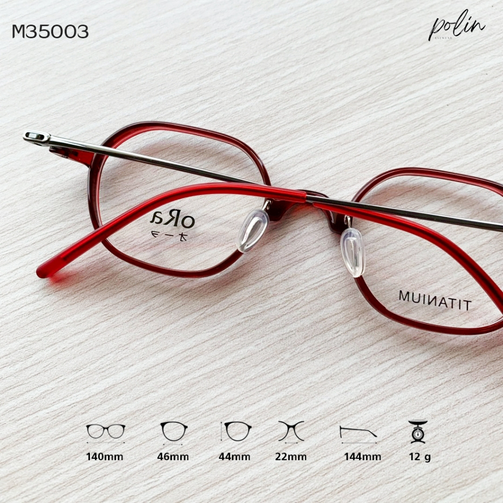 Polin إطار نظارة تيتانيوم oRa ‏M35003 — صورة 7