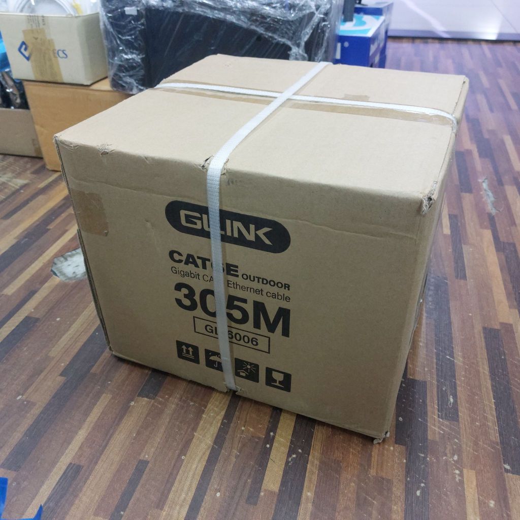 สายแลน CAT6 Outdoor 305 M (GL-6006) GLINK (ออกใบกำกับภาษี)