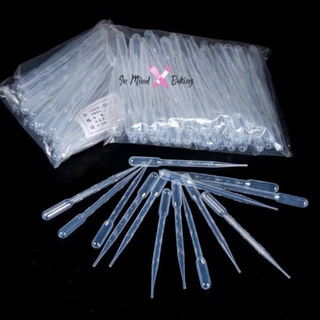 หลอดหยดสี พลาสติก แบบใช้แล้วทิ้ง 100 ชิ้น (1ml 2ml 3ml 5ml) หลอดหยดอเนกประสงค์ plastic dropper