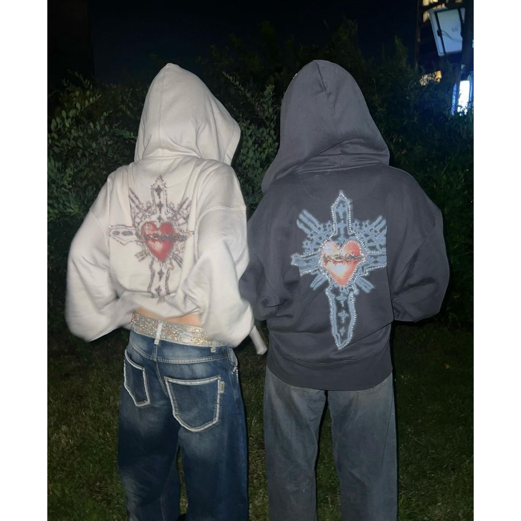[พรีออเดอร์] Sculptor Beaded Saint Hoodie Zip-Up