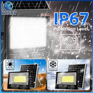 รับประกัน30ปี ไฟโซล่าเซลล์ ไฟโซล่าเซล IP67กันน้ำ กันฟ้าผ่า 80000W โซลาร์เซลล์ Solar Light ไฟโซลาเซลล์ เซ็นเซอร์ พร้อมรีโ