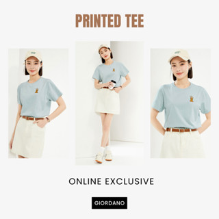 GIORDANO (Online Exclusive) เสื้อยืดผู้หญิง Women's Animal E…