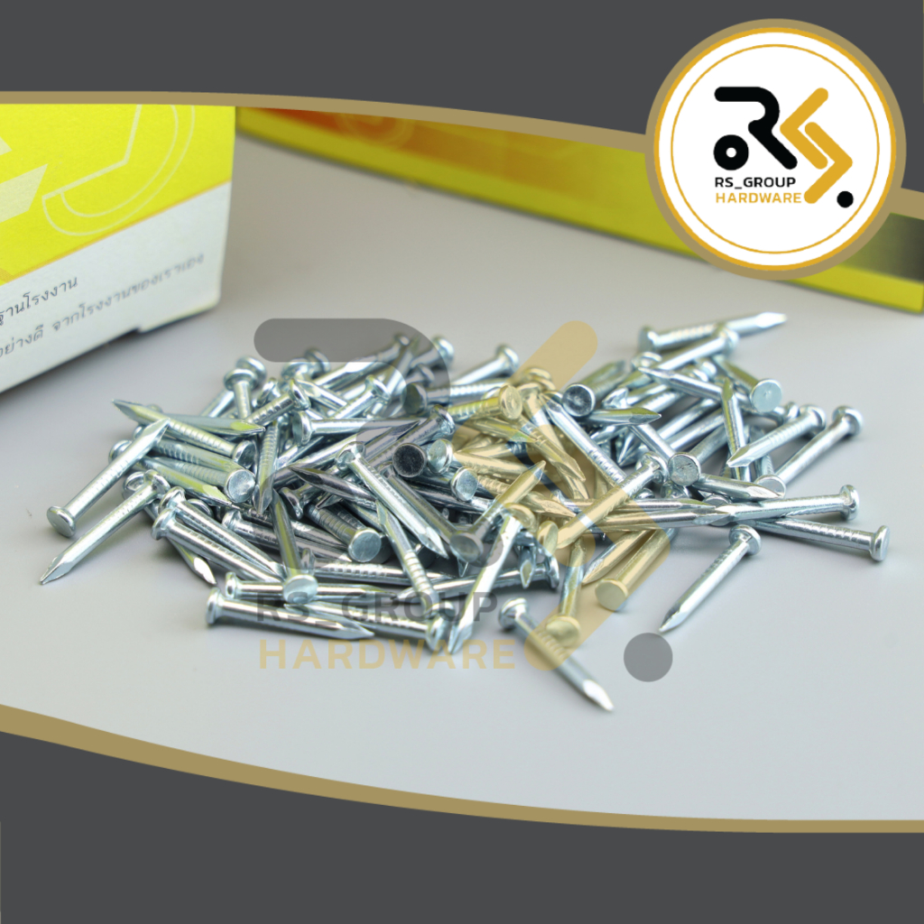 ตะปูคอนกรีต ตะปูตีฉาก ตะปูตอกคอนกรีต (Concrete nails) 6 หุน , 1 นิ้ว (สีขาว) - รูปที่ 2