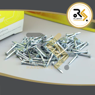 ตะปูคอนกรีต ตะปูตีฉาก ตะปูตอกคอนกรีต (Concrete nails) 6 หุน , 1 นิ้ว (สีขาว)
