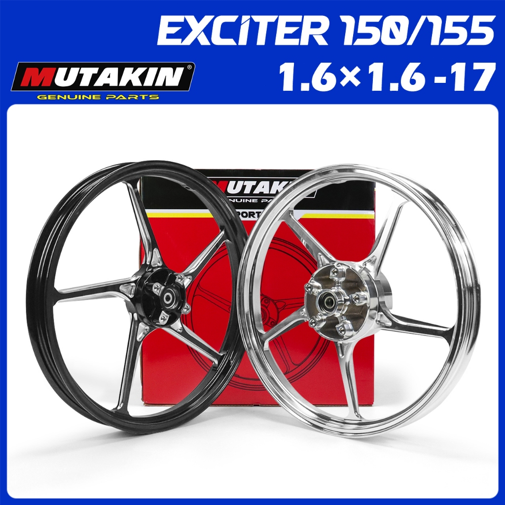MUTAKIN 511 ล้อเเม็ก EXCITER150/EXCITER155 VVA ล้อแม็กมอเตอร์ไซต์ขอบ17" สำหรับรุ่นเวฟEXCITER150/155 พร้อมลูกปืนเ ส่งเร็ว