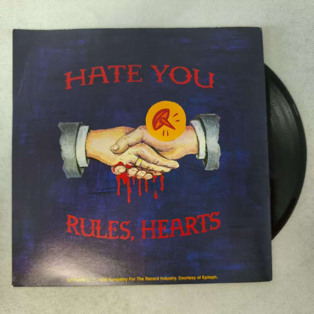DULES, HEARTS - HATE YOU  ขนาด 7 นิ้ว LP WW4
