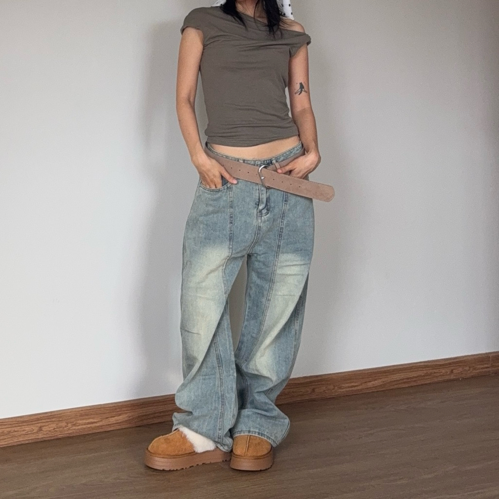 Hikaru Faded Jeans | ฮิคารุ กางเกงยีนส์เฟดทรง baggy