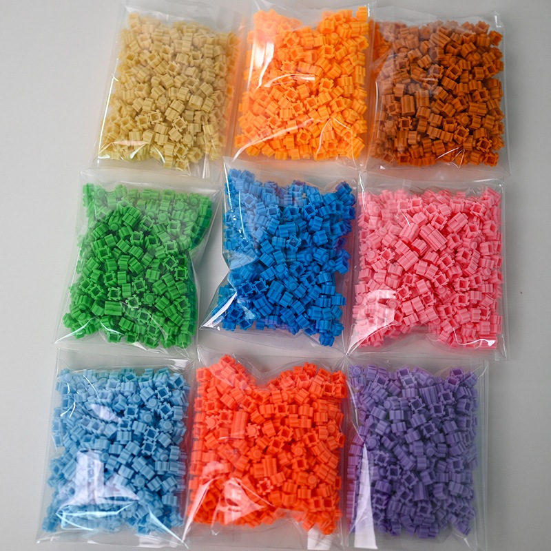 (พร้อมส่ง) 36 สี  (500ชิ้น) MY BLOCK เลโก้เฟือง บล็อคเฟือง ตัวต่อเฟือง lego nano ขนาด 8 mm มิล