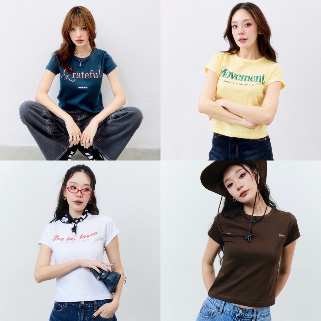 เสื้อยืดครอป Gangster baby tee