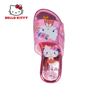 Hello Kitty รองเท้าแตะคิตตี้แบบสวมลายน่ารัก น้ำหนักเบา(ไม่เสริมส้น) รองเท้าน่ารัก รุ่นKTL-569