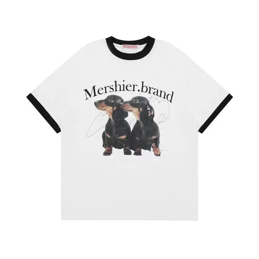 [พร้อมส่ง] Spenzer.street |Mershier dog 🖤โอเวอร์ไซส์ เสื้อผ้าสตรีท เนื้อผ้าดี ทันกระแส unisex 2025 ข