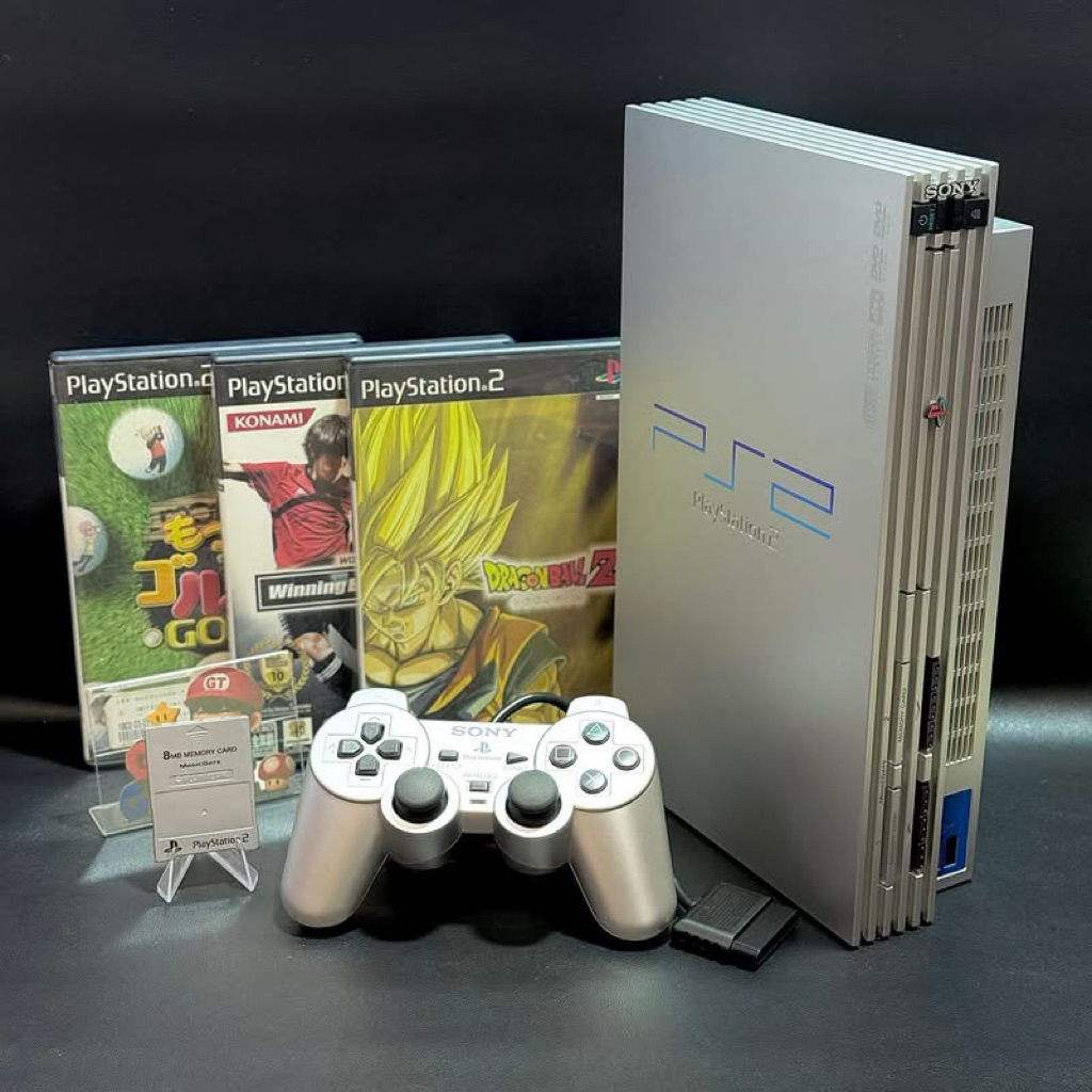 PS2 Satin Silver Original disc SCPH-50000 TSS Jp 🇯🇵 220v.