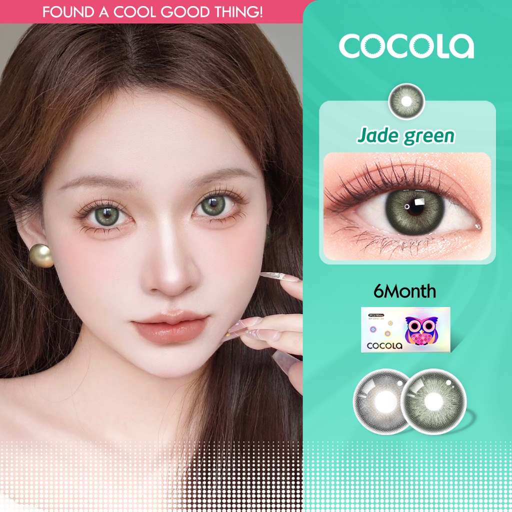 ✨[HOT]เอกลักษณ์เฉพาะตัว × แสงเรือน | คอนแทคเลนส์สีสัน 6M 14.5mm(40%) 0-450°👁️COCOLA[HAZY]HF16-2